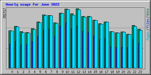Hourly usage for June 2022